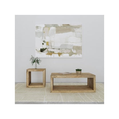 Benton 2-piece Solid Mango Coffee and End Table Set Natural