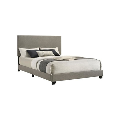 Dorian Fabric Upholstered Queen Panel Bed Taupe