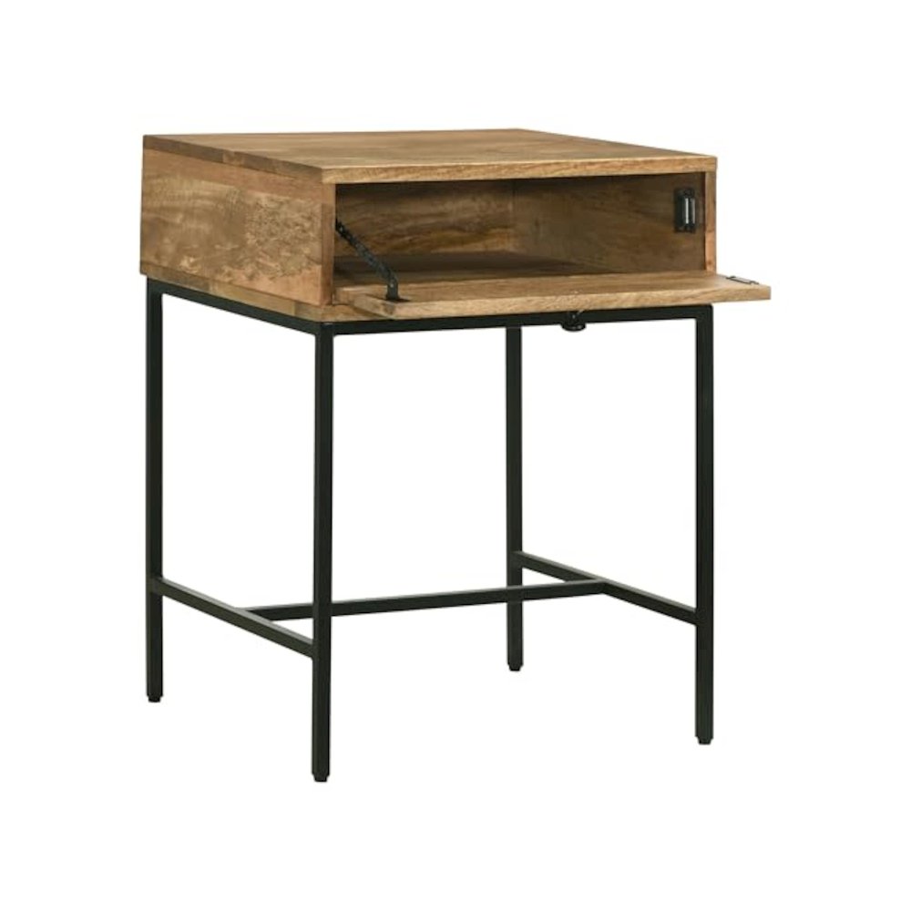 Stephie 2-piece Square Coffee and End Table Set Honey Brown