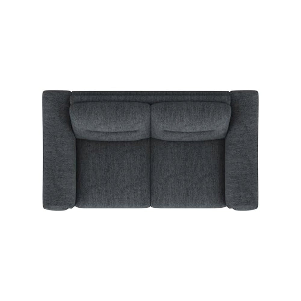 Nolan Upholstered Sloped Track Arm Loveseat Charcoal