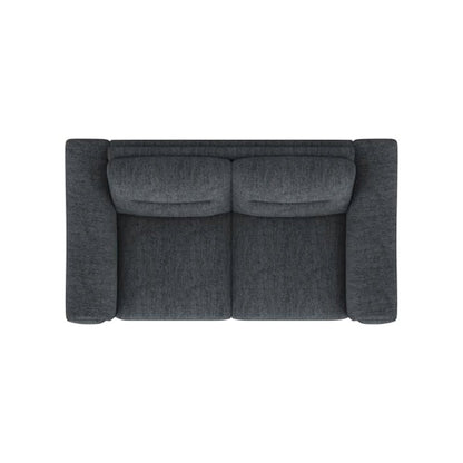 Nolan Upholstered Sloped Track Arm Loveseat Charcoal