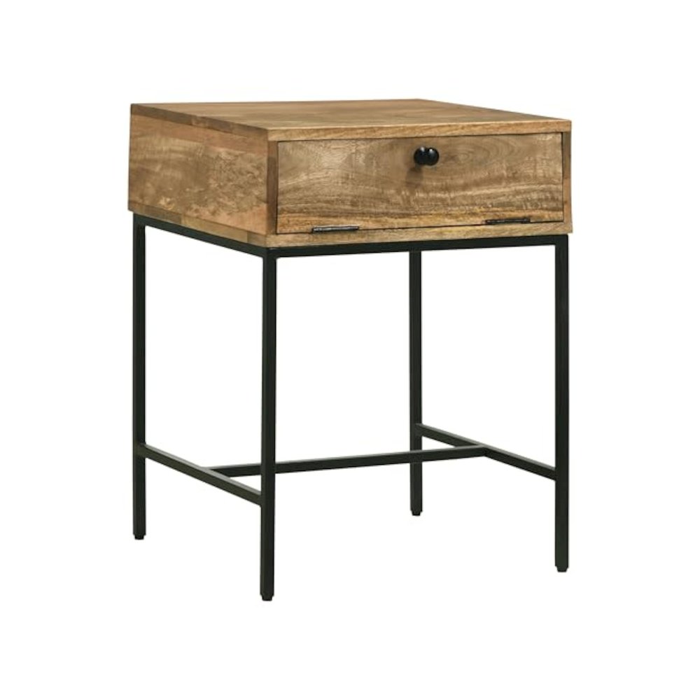 Stephie 2-piece Square Coffee and End Table Set Honey Brown