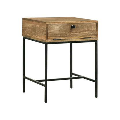 Stephie 2-piece Square Coffee and End Table Set Honey Brown
