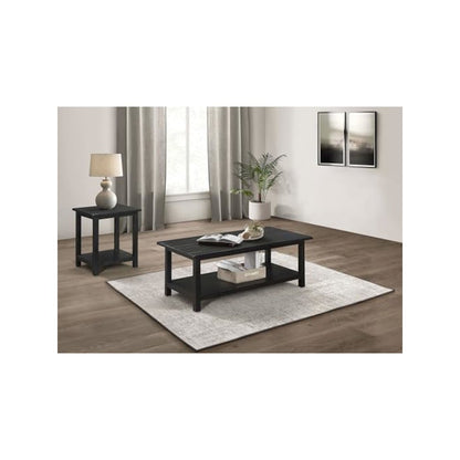 Payne 2-piece Coffee and End Table Set Distressed Java