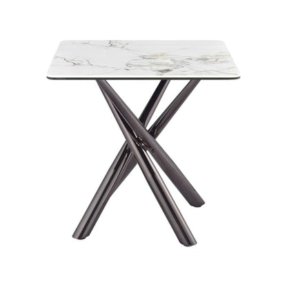 Carvell 2-piece Square Coffee and End Table Set Mirage White