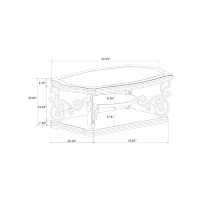 Laney 2-piece Glass Top Coffee and End Table Set Dark Merlot