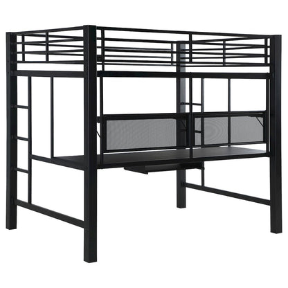 Avalon Full Workstation Loft Bed Black