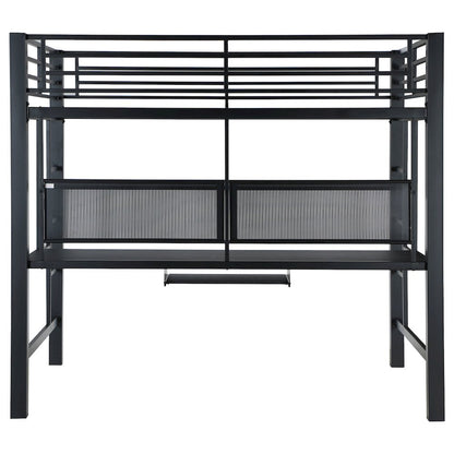 Avalon Full Workstation Loft Bed Black