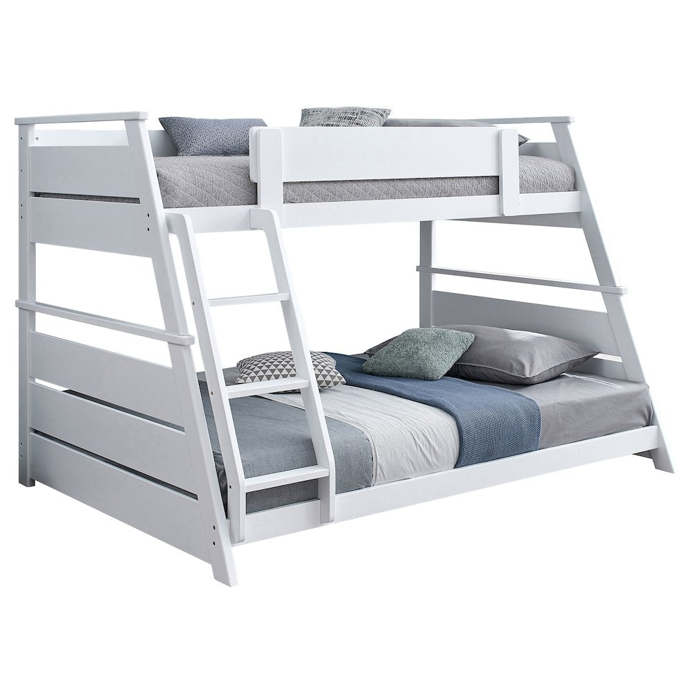 Holden Wood Veneer Twin Over Full Bunk Bed White