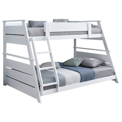 Holden Wood Veneer Twin Over Full Bunk Bed White