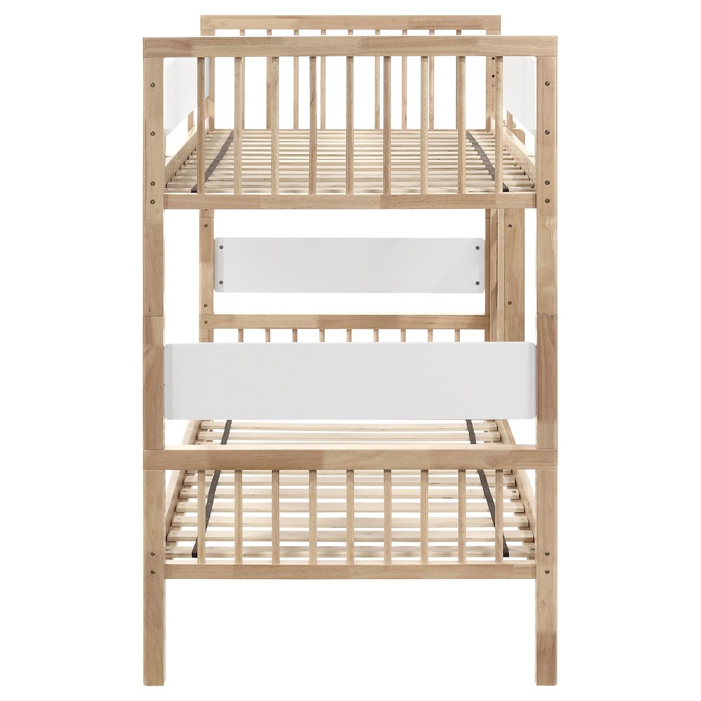 Dakota Wood Twin Over Twin Bunk Bed Natural