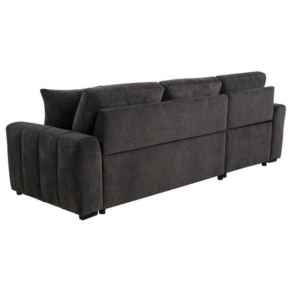 Pastrana Upholstered Sleeper Sectional Sofa LAF Chaise Grey