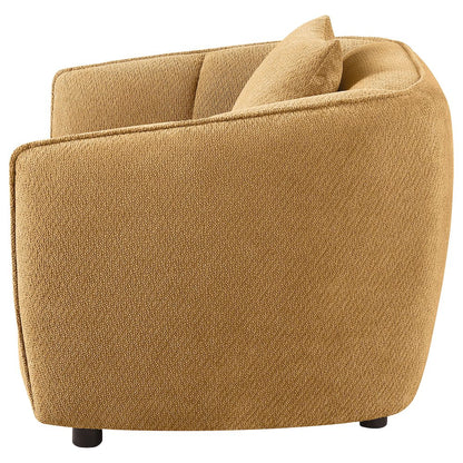Aleisha Chenille Upholstered Accent Chair Mustard Yellow