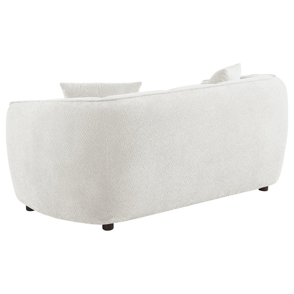 Aleisha 3-piece Chenille Upholstered Sofa Set Ivory