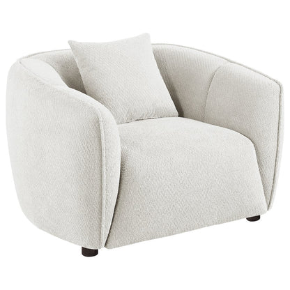 Aleisha 3-piece Chenille Upholstered Sofa Set Ivory