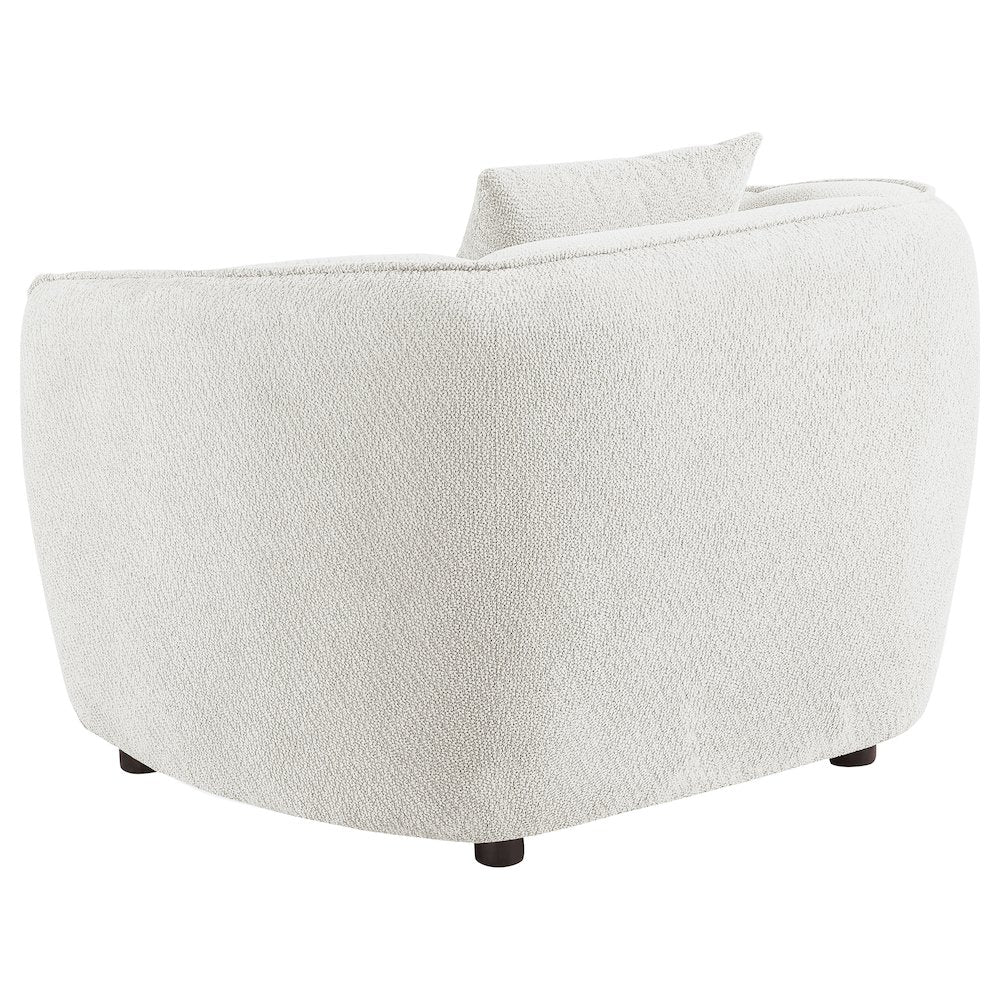 Aleisha 3-piece Chenille Upholstered Sofa Set Ivory