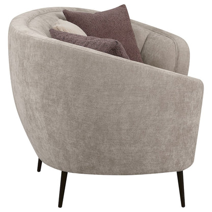 Ellorie 2-piece Upholstered Curved Sofa Set Beige