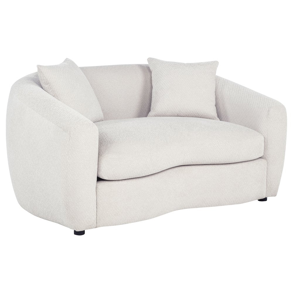 Isabella 2-piece Fabric Upholstered Sofa Set Sand