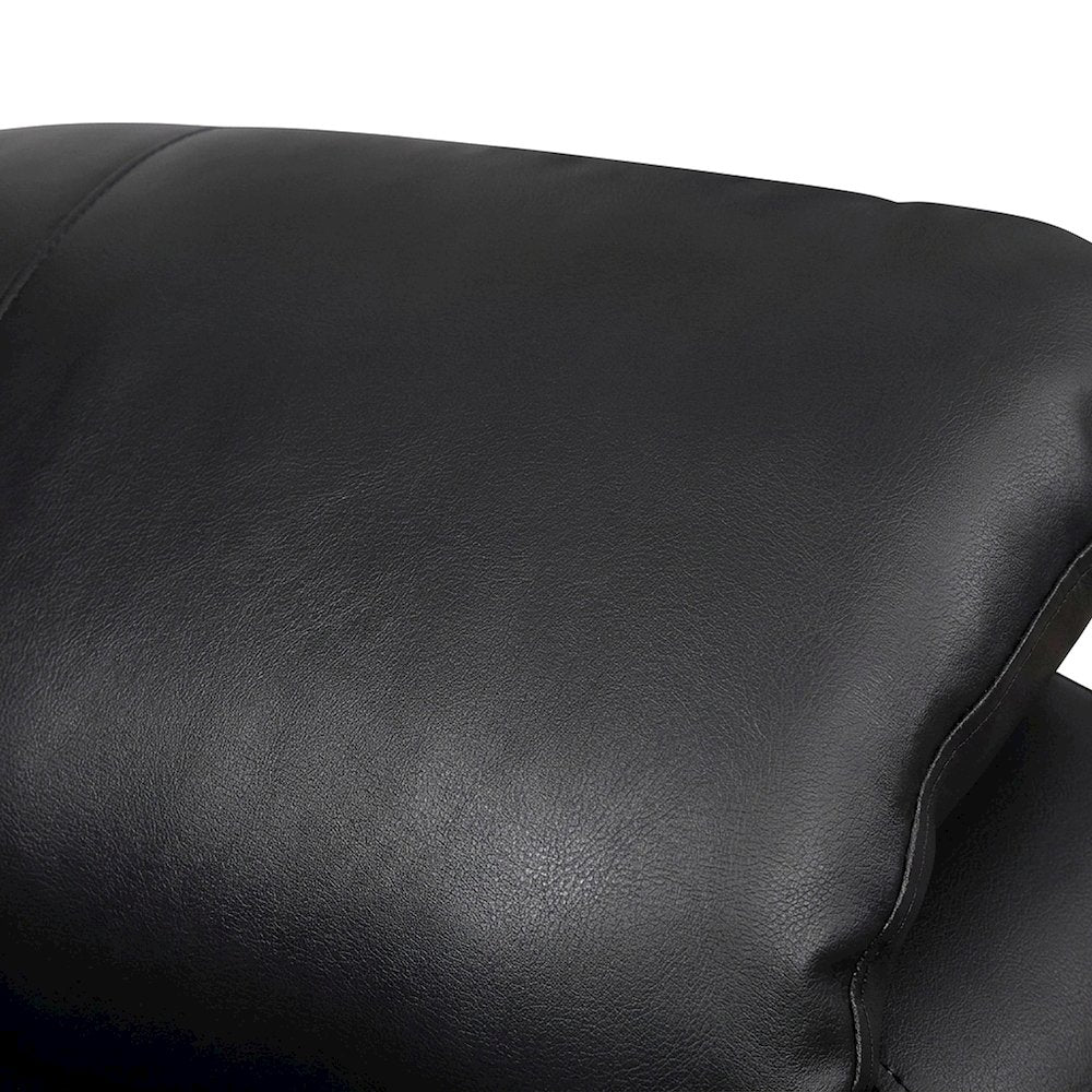Polyester-Upholstered Tufted Accent Chair with Padded Arms, Contemporary, Black