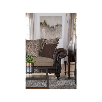 Elmbrook Upholstered Rolled Arm Sofa Brown
