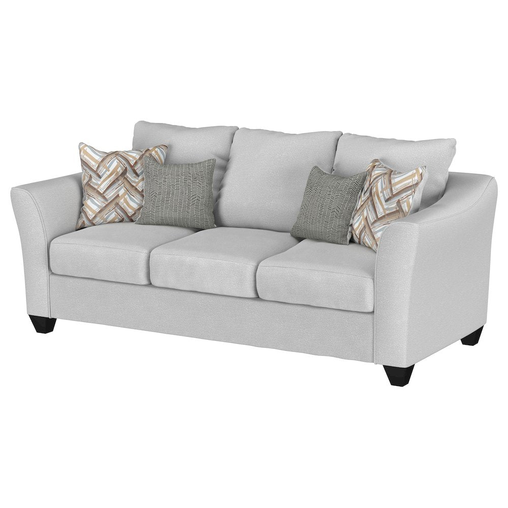 Salizar Upholstered Flared Arm Sofa Sand