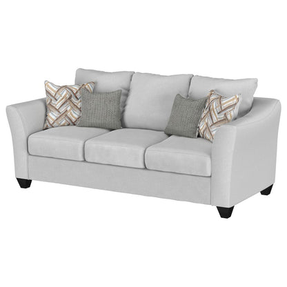 Salizar Upholstered Flared Arm Sofa Sand