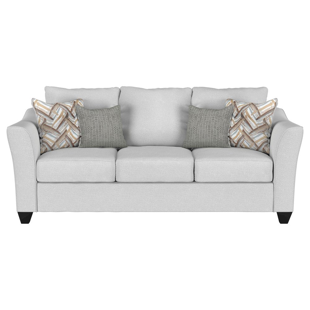 Salizar 2-piece Upholstered Flared Arm Sofa Set Sand