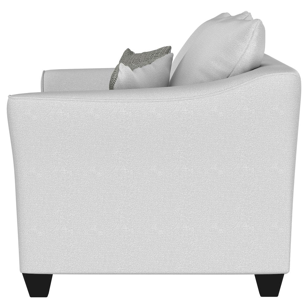 Salizar Upholstered Flared Arm Loveseat Sand