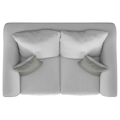Salizar Upholstered Flared Arm Loveseat Sand