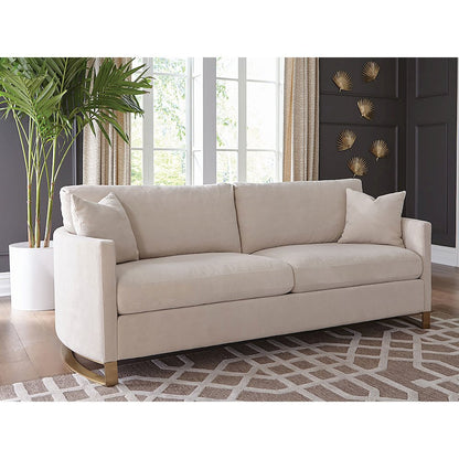Corliss Upholstered Arched Arm Sofa Beige