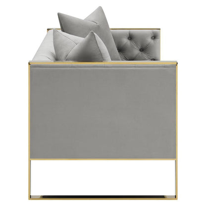 Eastbrook Tufted Back Loveseat Grey