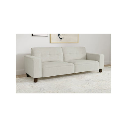 Deerhurst Upholstered Track Arm Tufted Sofa Greige