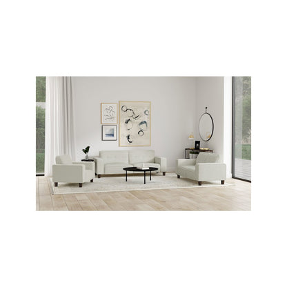 Deerhurst Upholstered Track Arm Tufted Sofa Greige