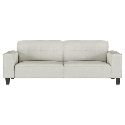 Deerhurst 3-piece Upholstered Track Arm Sofa Set Greige