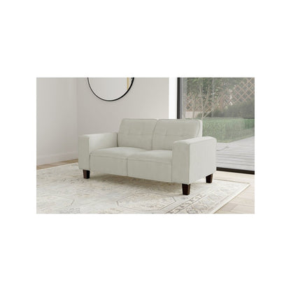 Deerhurst Upholstered Track Arm Tufted Loveseat Greige