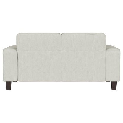 Deerhurst Upholstered Track Arm Tufted Loveseat Greige