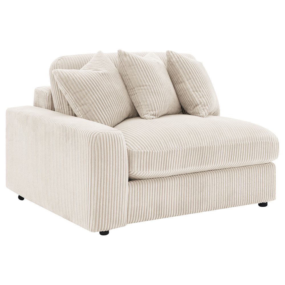 Blaine Upholstered Reversible Chaise Sectional Sofa Sand