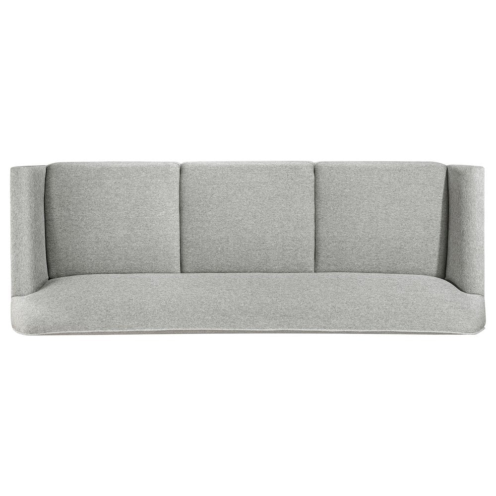 Vaughn 2-piece Fabric Upholstered Flared Arm Sofa Set Grey