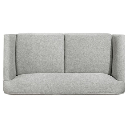 Vaughn 3-piece Fabric Upholstered Flared Arm Sofa Set Grey