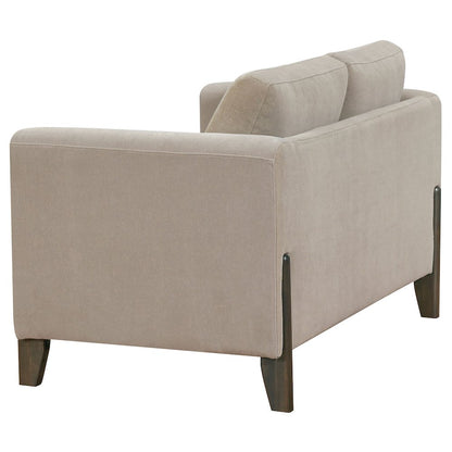 Islington 2-piece Upholstered Panel Arm Sofa Set Taupe
