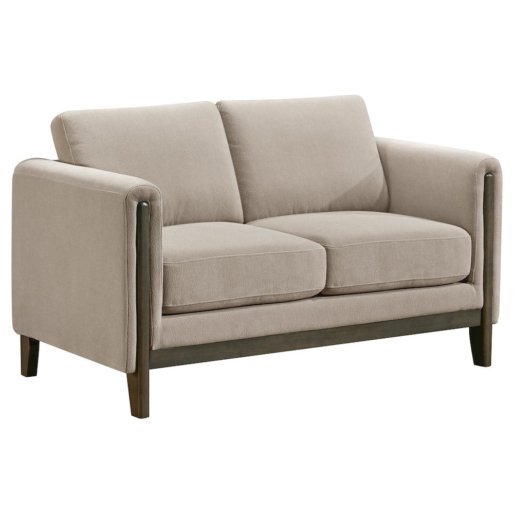 Islington 3-piece Upholstered Panel Arm Sofa Set Taupe