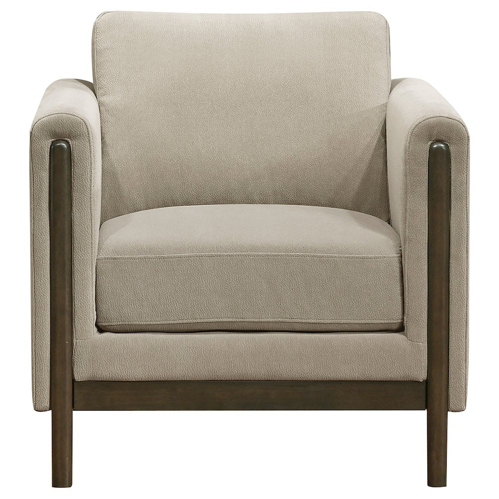 Islington 3-piece Upholstered Panel Arm Sofa Set Taupe