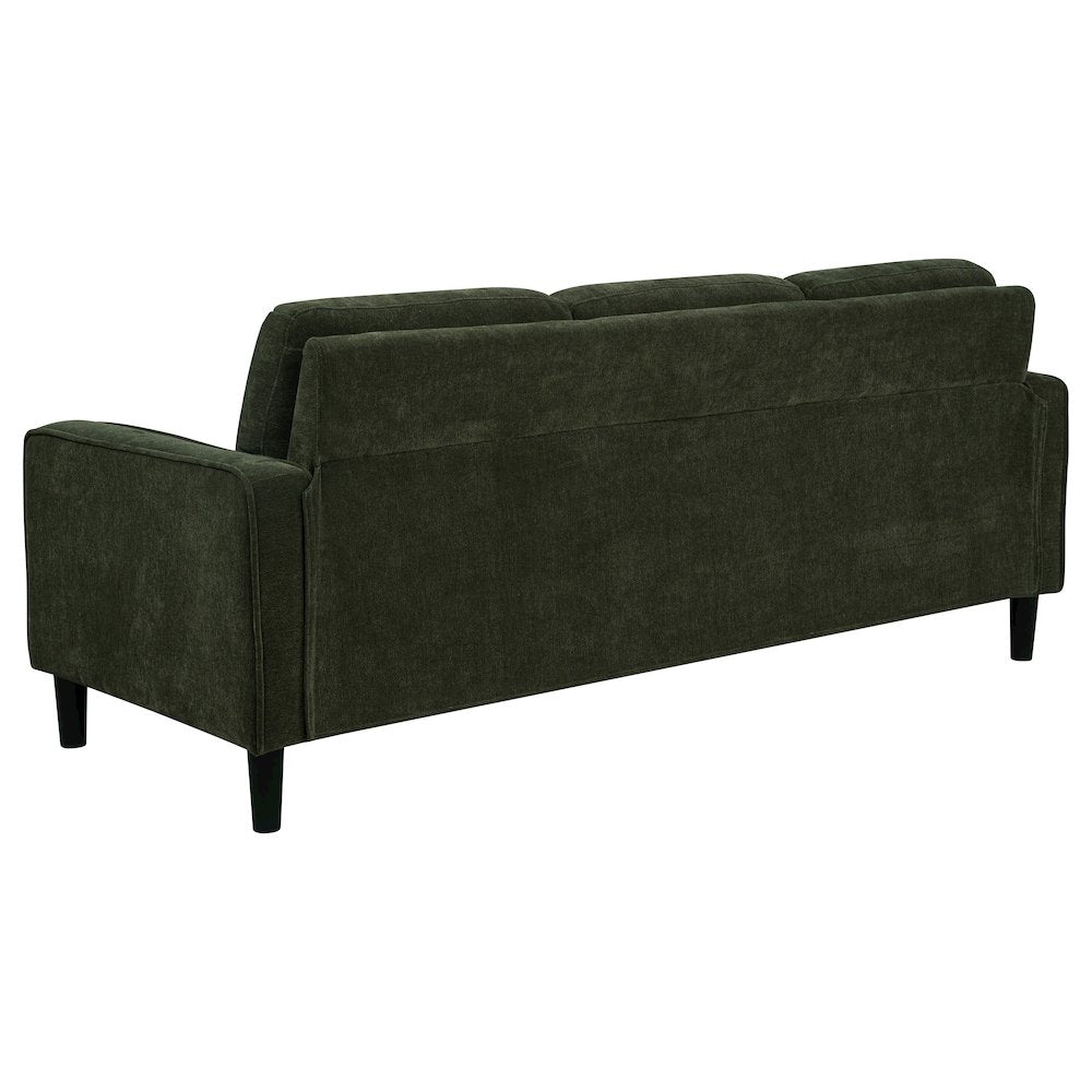 Ruth 77-inch Fabric Upholstered Track Arm Sofa Matcha Green