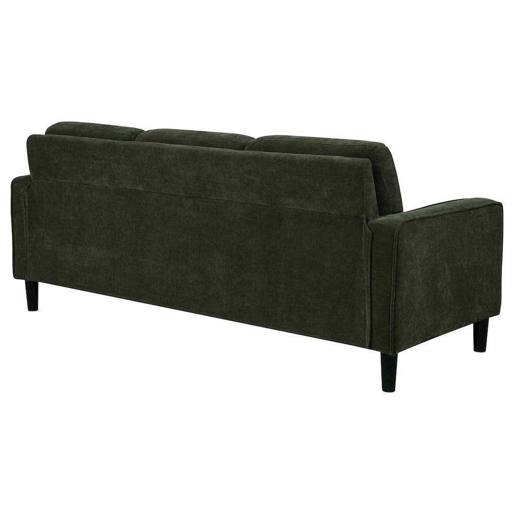 Ruth 77-inch Fabric Upholstered Track Arm Sofa Matcha Green