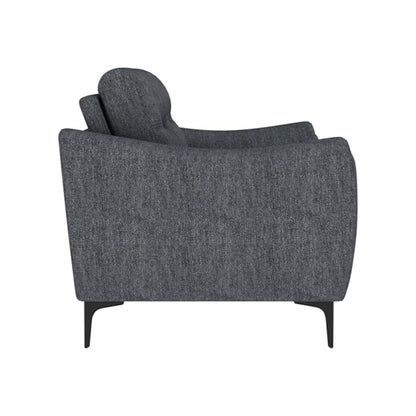 Nolan 2-piece Upholstered Sofa Set Charcoal