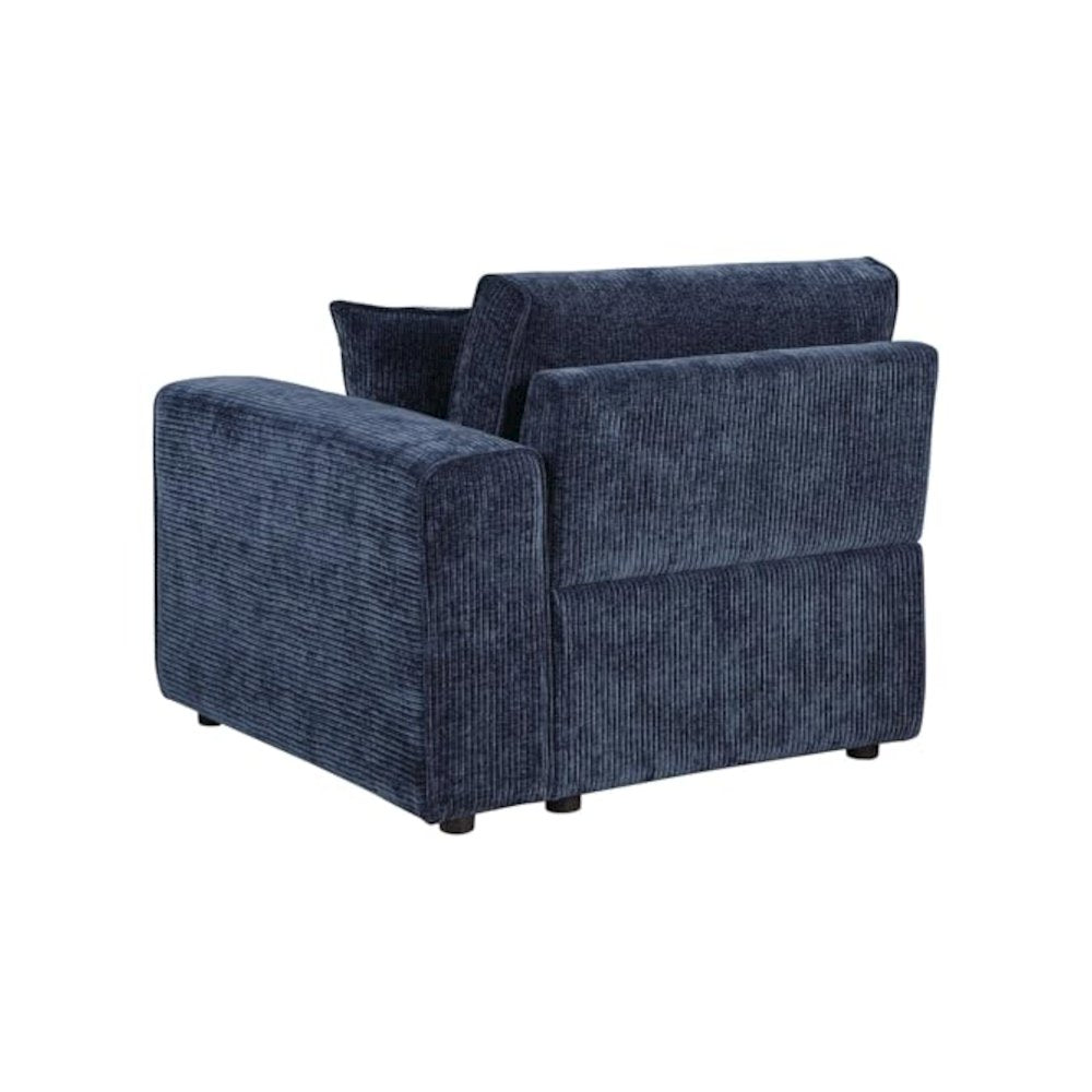 Atlantic Corduroy Upholstered RAF Arm Chair Blue