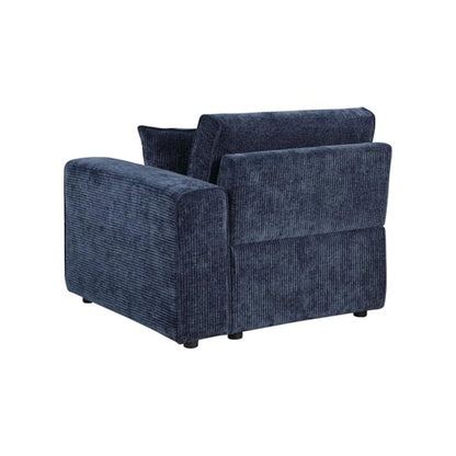 Atlantic Corduroy Upholstered RAF Arm Chair Blue