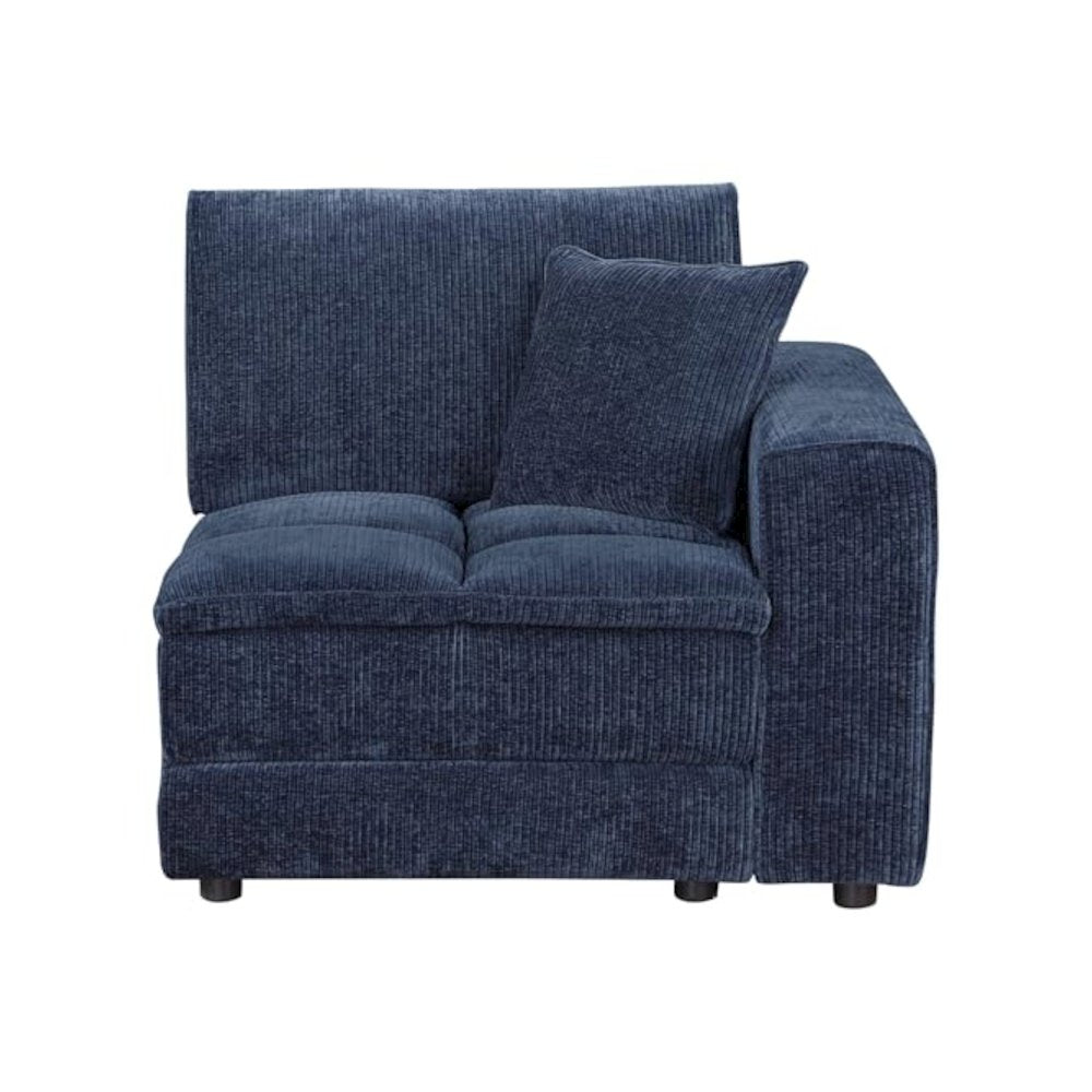 Atlantic Corduroy Upholstered RAF Arm Chair Blue