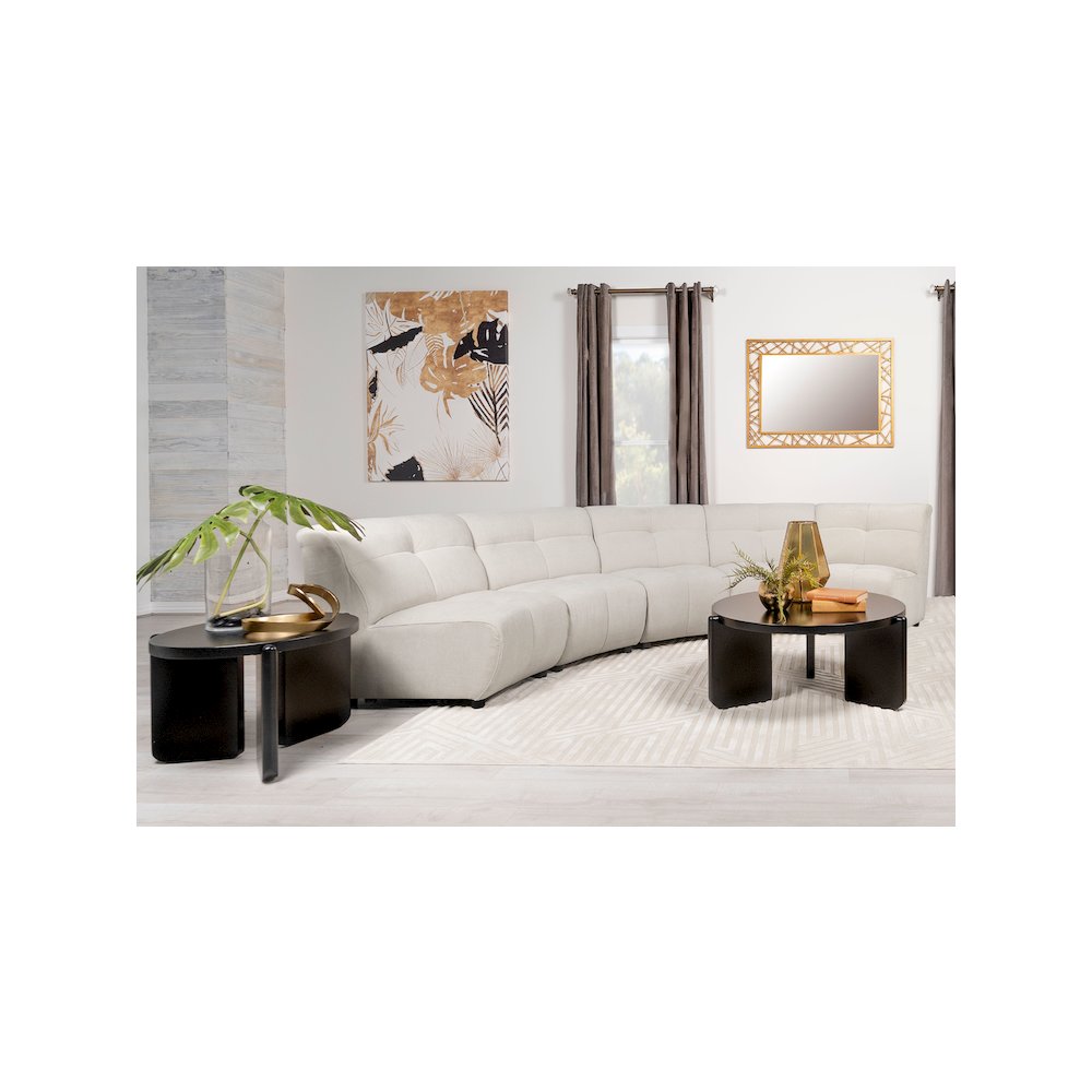 Charlotte 5-piece Upholstered Modular Sectional Sofa Ivory