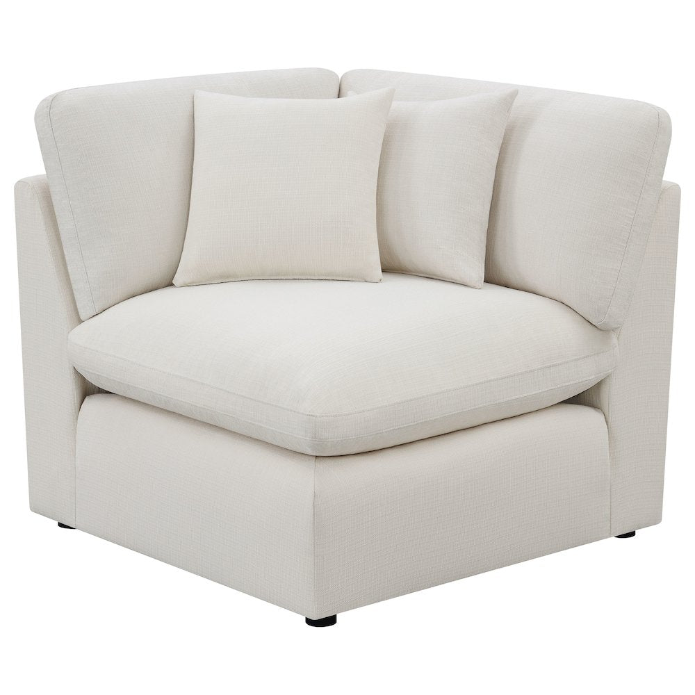 Hobson 5-piece Upholstered Modular Sectional Sofa Ivory